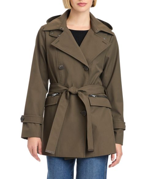 Женские куртки Vince Camuto Women's Double-Breasted Belted Trench Coat