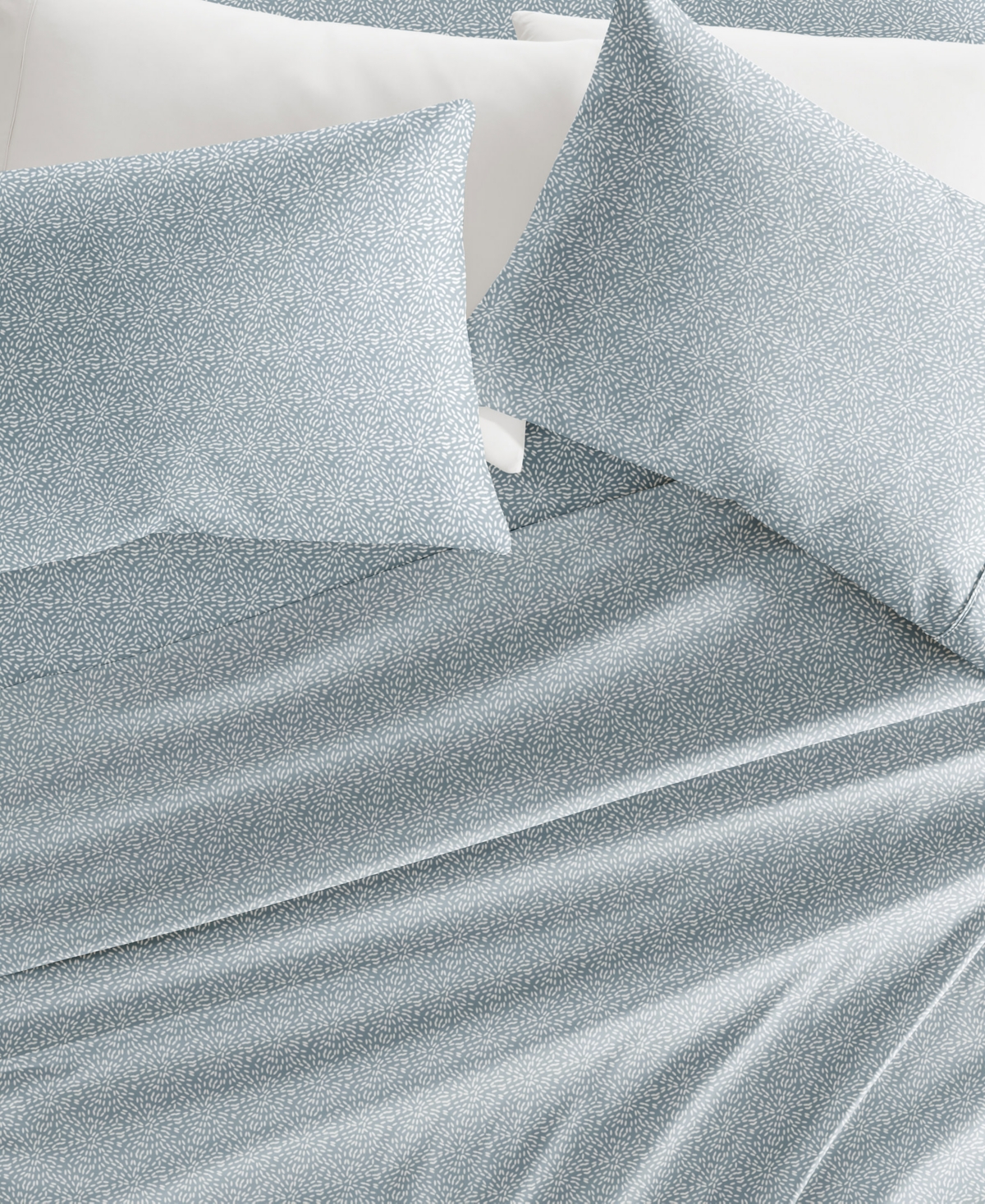 Ienjoy Home Delicate Details 4-p.c. Sheet Set, Queen In Blue