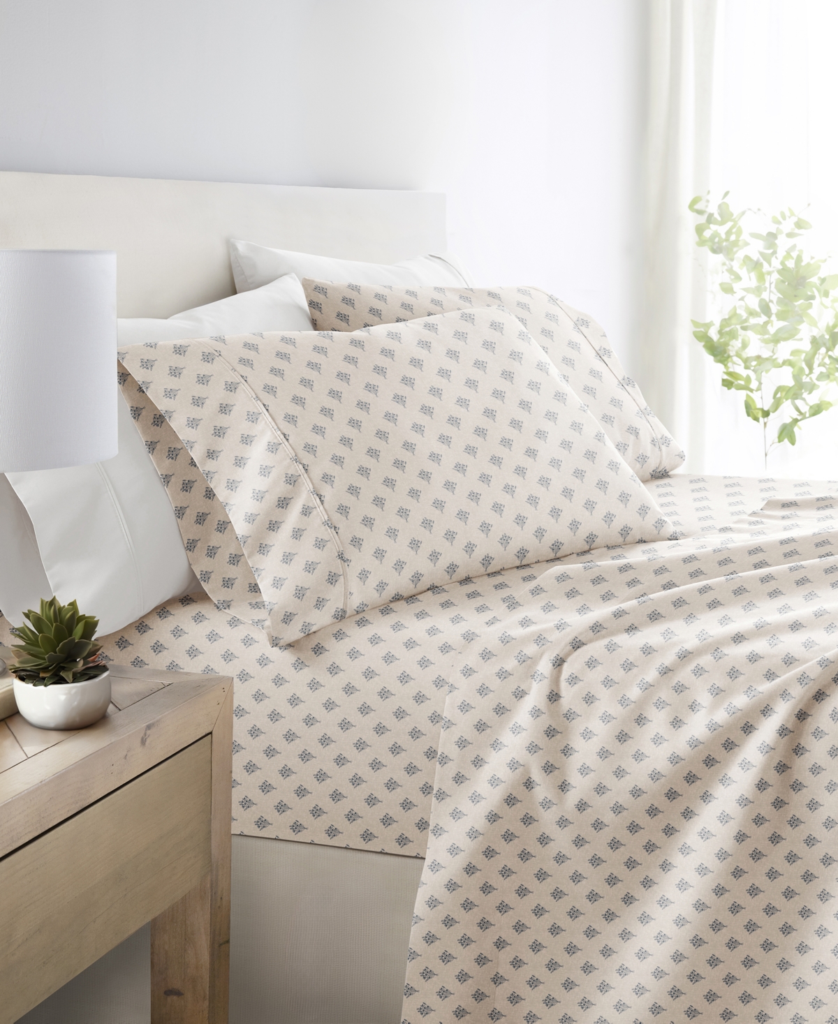 Ienjoy Home Delicate Details 3-p.c. Sheet Set, Twin In Gray
