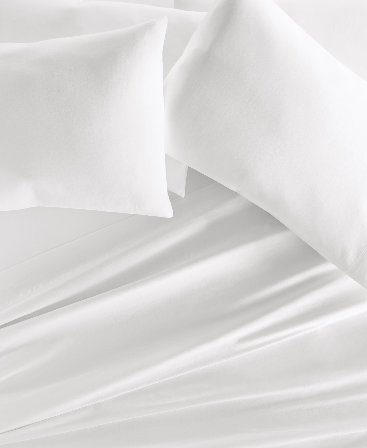 Ienjoy Home Long Staple 300-thread Count Cotton Solid 4-pc. Sheet Set, California King In White