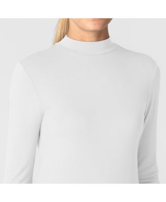 Layers Women’s Long Sleeve Mock Neck Silky Tee