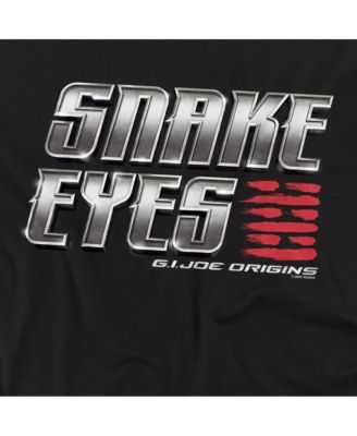 Big & Tall Snake Eyes G.I. Joe Origins Snake Eyes Logo Stacked T Shirt