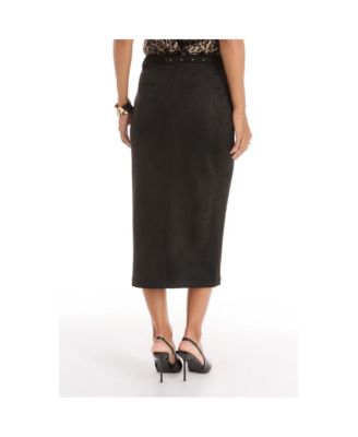 Women's Kendra Sueded Midi Skirt