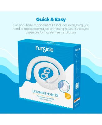 59"x1.5" Universal Replacement Hose Kit for Above Ground Swimming Pool