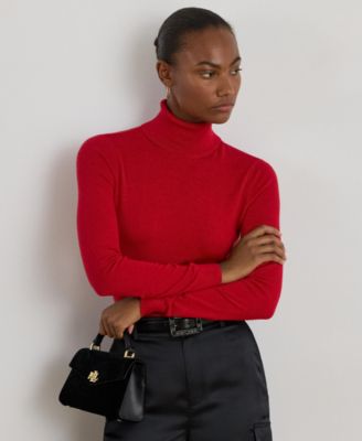 Women's Silk-Blend Turtleneck Sweater