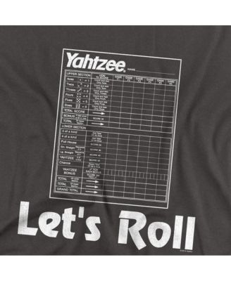 Men's Yahtzee Score Sheet Let's Roll T Shirt
