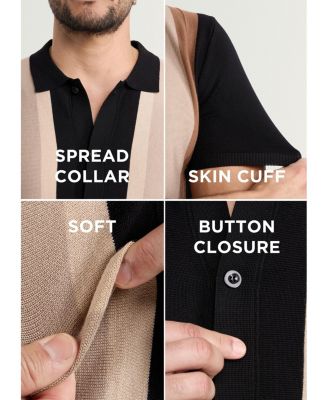 Men's Stripe Polo Sweater