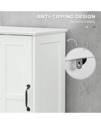 Bathroom Cabinet with Space-Saving Construction for Towels and Storage
