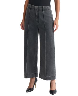 Women's Wide-Leg Pintuck Pants