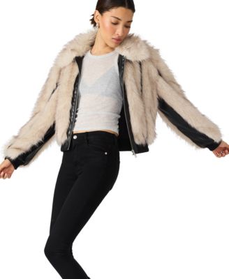 Women's Faux Fur Charmaine Paneled Jacket