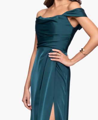 Women's Long Off-the-Shoulder Corset Dress