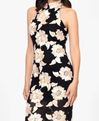 Women's Floral Soutache Embroidered Dress