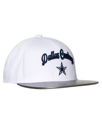 Women's White/Silver Dallas Cowboys Two-Tone Snapback Hat