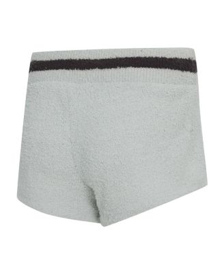 Women's Gray Cleveland Browns Whitley Long Sleeve Hoodie Top Shorts Set