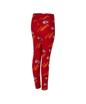 Women's Red Kansas City Chiefs Mosaic Allover Print Leggings