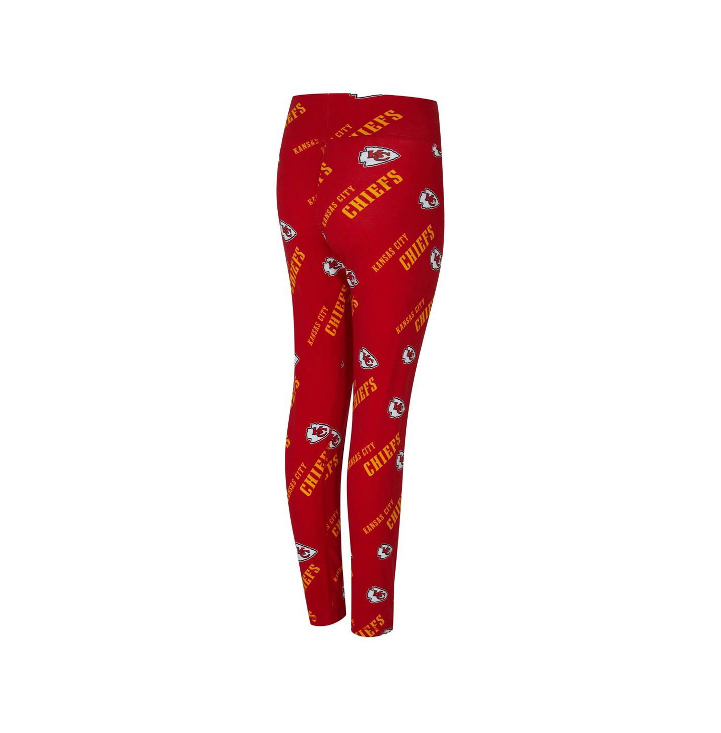 Женские леггинсы Concepts Sport Red Kansas City Chiefs Mosaic Allover Print — фото 2