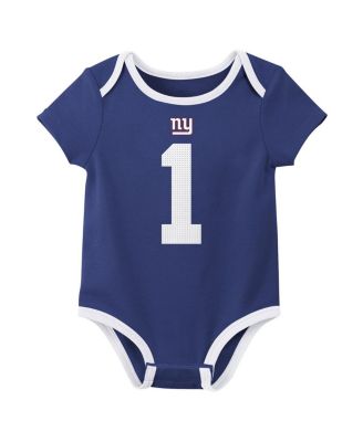 Baby Boys and Girls 3-Pack Malik Nabers New York Giants Name Number Bodysuit Set