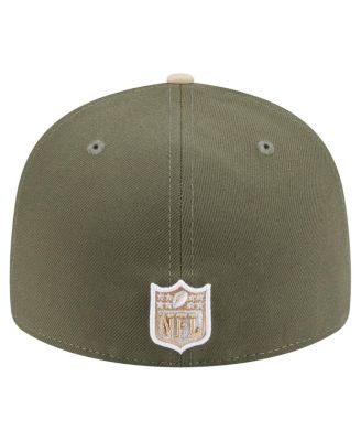 Men's Light Beige/Olive New York Jets Two-Tone Color Pack Split Panel 59FIFTY Fitted Hat
