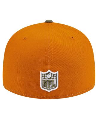 Men's Olive/Brown Philadelphia Eagles Two-Tone Color Pack Split Panel 59FIFTY Fitted Hat