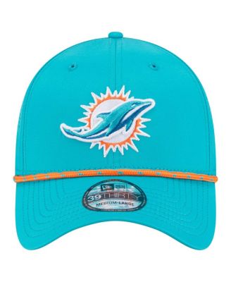 Men's Aqua Miami Dolphins Perforated 39THIRTY Flex Hat