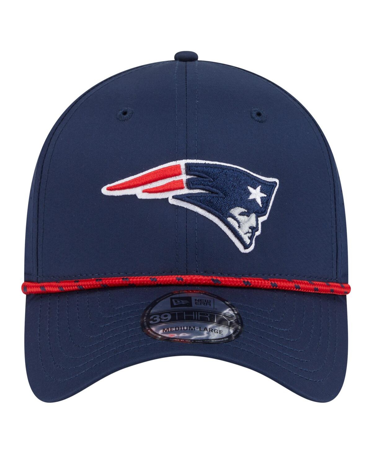 New Era Men's Navy New England Patriots Perforated 39thirty Flex Hat In Blue