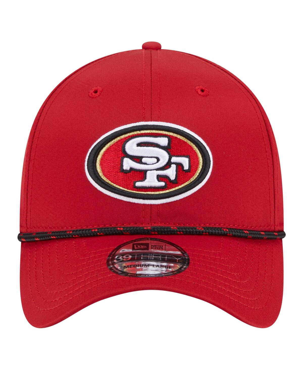 New Era Men's Scarlet San Francisco 49ers Perforated 39THIRTY Flex Hat