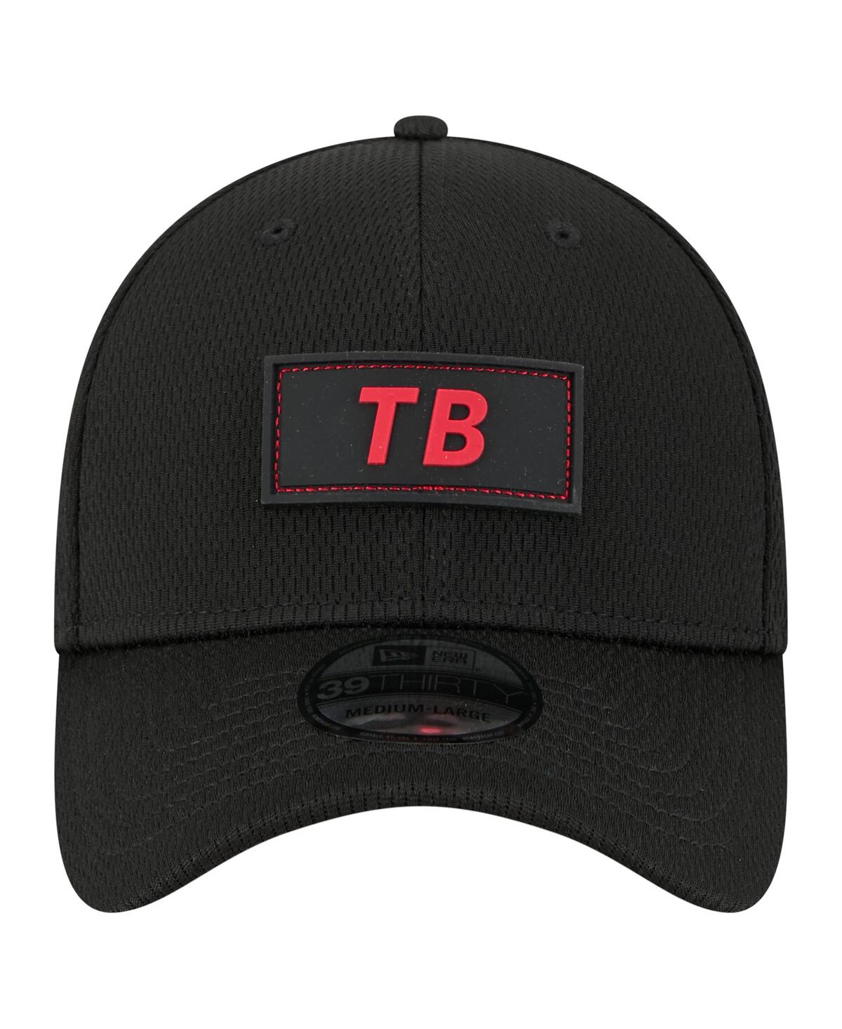New Era Men's Black Tampa Bay Buccaneers Scoreboard 39THIRTY Flex Hat