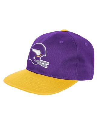 Outerstuff - Big Boys and Girls Purple Minnesota Vikings True Retro Adjustable Hat
