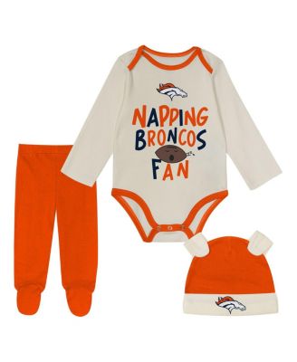 Outerstuff - Baby Boys and Girls&nbsp;Orange Denver Broncos Little Champ Three-Piece Set