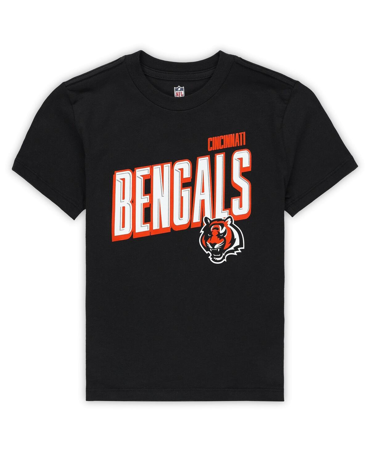 Outerstuff Preschool Cincinnati Bengals The Mix Combo T-shirt Set In Black