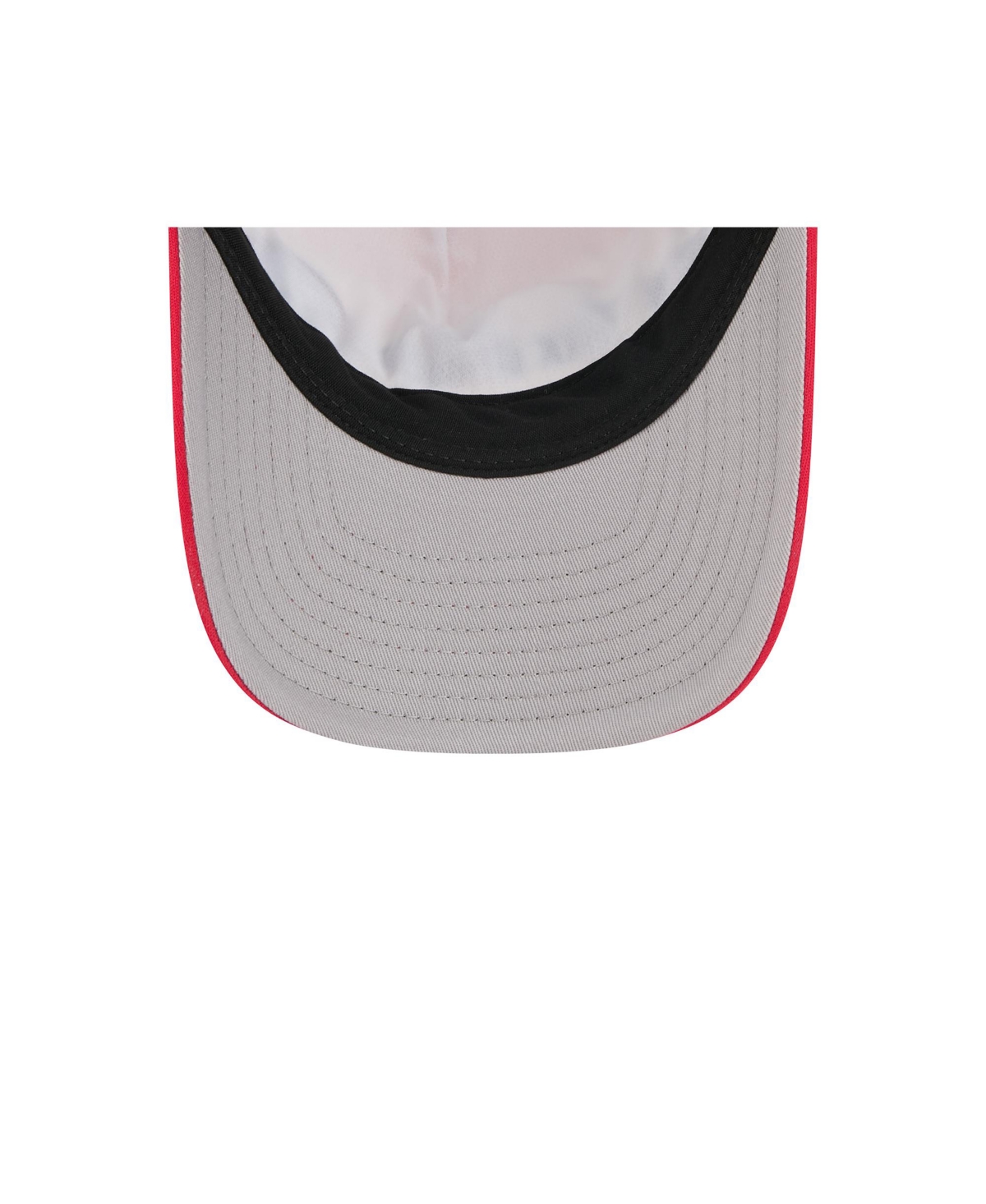 New Era Men's Red New York Giants Linear A-frame 9forty Adjustable Hat In Red