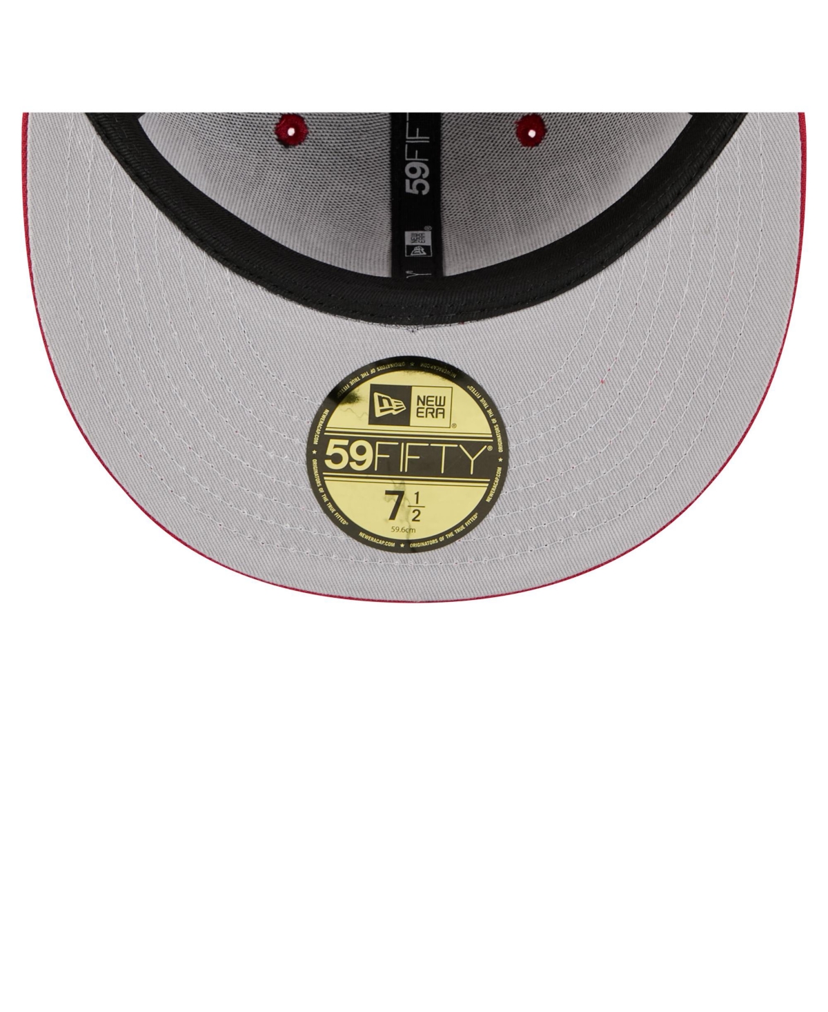New Era Men's Cardinal Arizona Cardinals Oversized 59FIFTY Fitted Hat