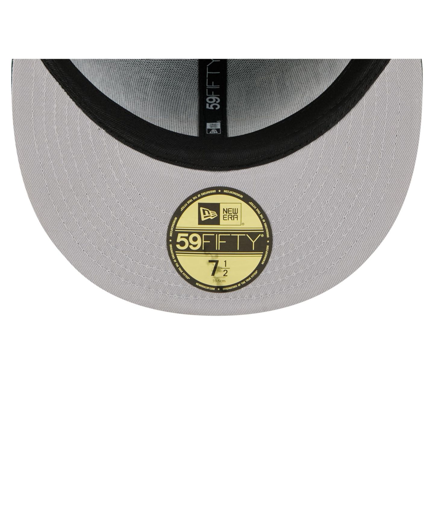 Мужская кепка New Era Green Green Bay Packers Oversized 59FIFTY Fitted Hat — фото 3