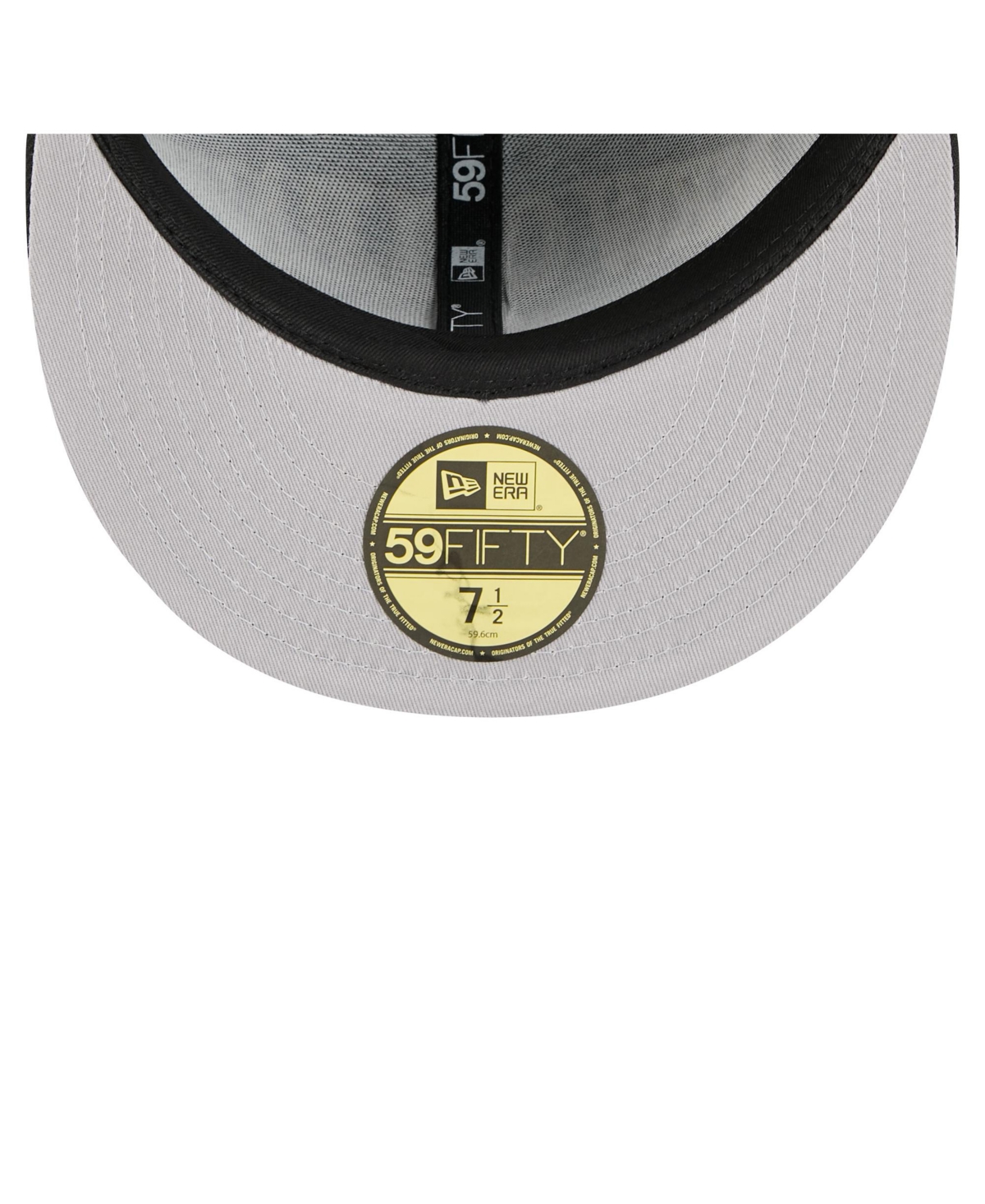 New Era Men's Black New Orleans Saints Oversized 59fifty Fitted Hat In Black