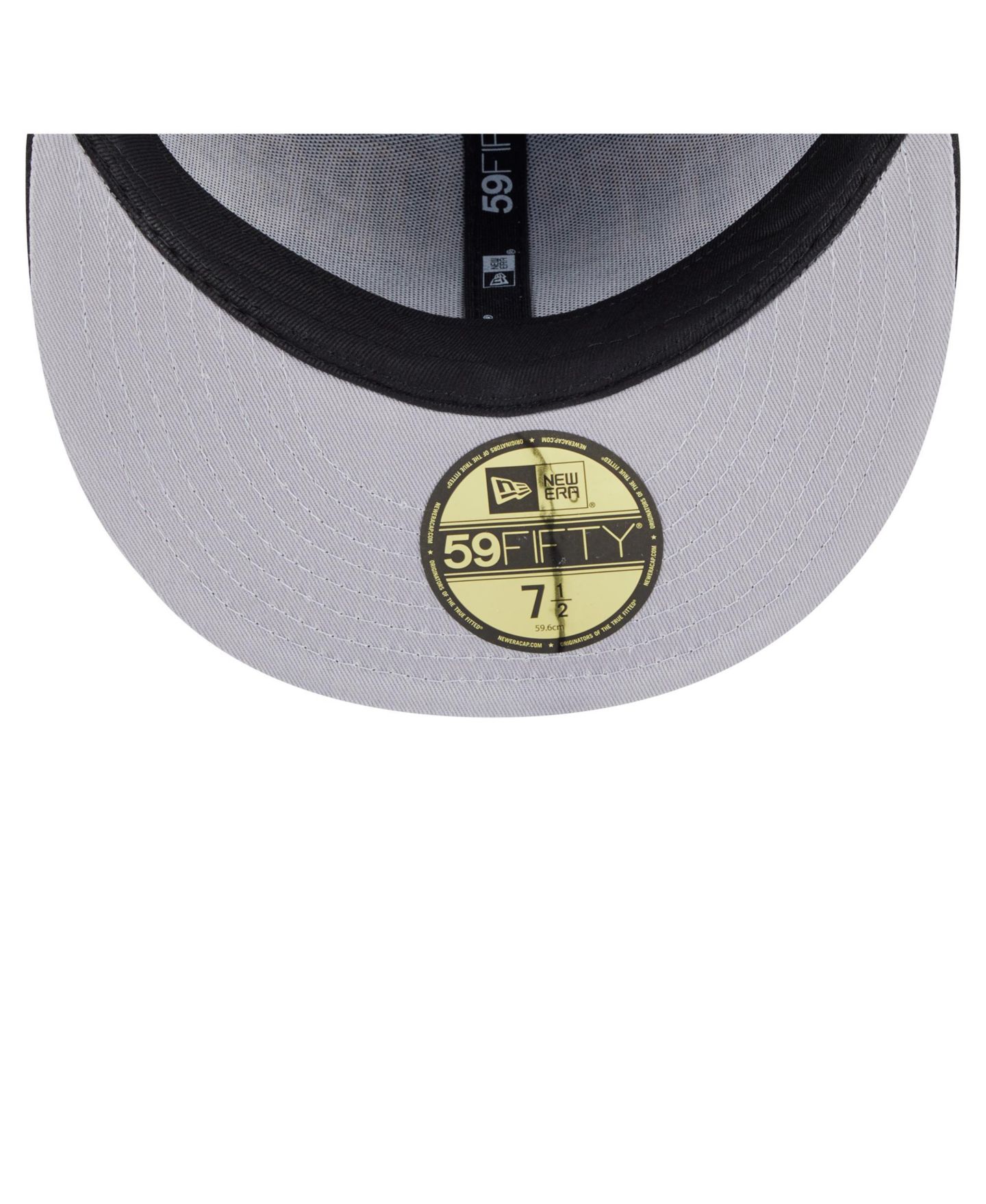Мужская кепка New Era Black Pittsburgh Steelers Oversized 59FIFTY Fitted Hat — фото 2