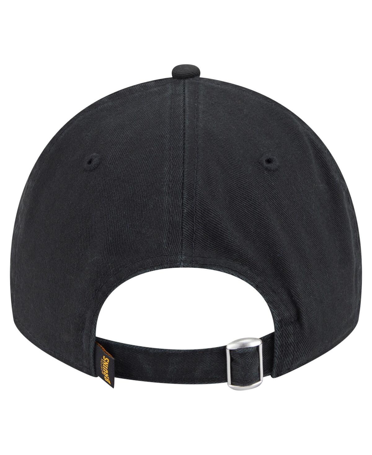 New Era Men's Black Boston Bruins Deceptor 9twenty Adjustable Hat In Black