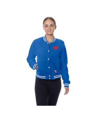 Women's Royal Buffalo Bills Throwback Fleece Full-Snap Jacket