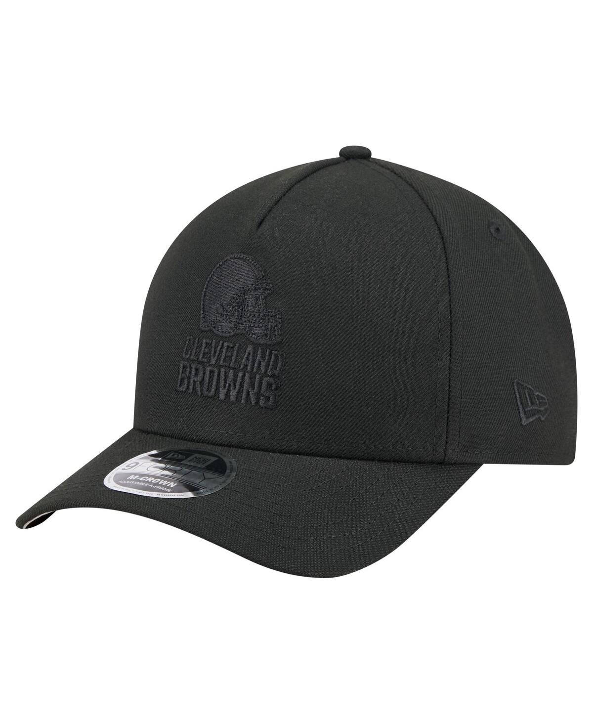 New Era Men's Black Cleveland Browns Team Collection 9FORTY M-Crown A-Frame Adjustable Hat