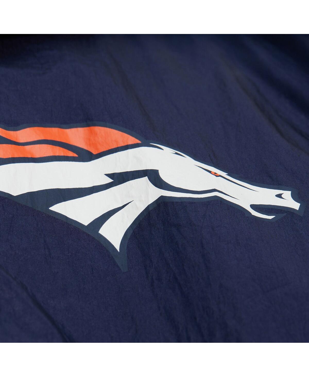 Mitchell & Ness Mitchell Ness Men's Navy Denver Broncos Playmaker Full-zip Windbreaker Jacket In Blue
