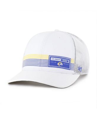 '47 Brand - Men's White Los Angeles Rams Rangefinder Trucker Adjustable Hat