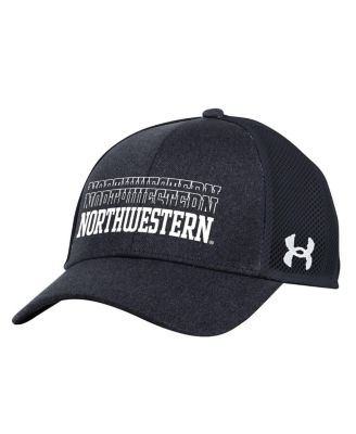 Under Armour - Men's Black Northwestern Wildcats 2024 Sideline Blitzing Trucker Adjustable Hat