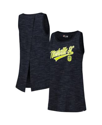 New Era - Women's Navy Nashville SC Athletic Cross Back Tank Top