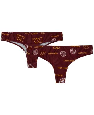 Concepts Sport - Women's Burgundy Washington Commanders Mosaic All Over Print Thong