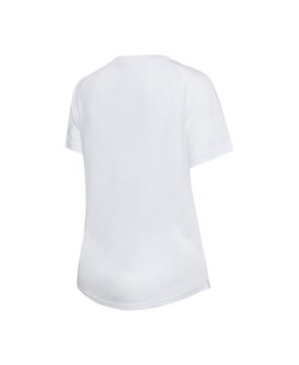 Women's 2-Piece White/Charcoal New England Patriots Sonata Short Sleeve Top and Leggings Set