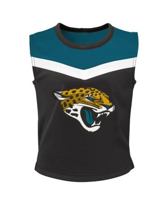 Big Girls 2-Piece Teal Jacksonville Jaguars Spirit Cheerleader Set