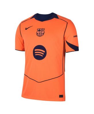 Men's Frenkie de Jong Orange Barcelona 2025/26 Third Replica Player Jersey