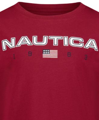 Boys' 2T-7 USA Flag Design Long Sleeve T-Shirt