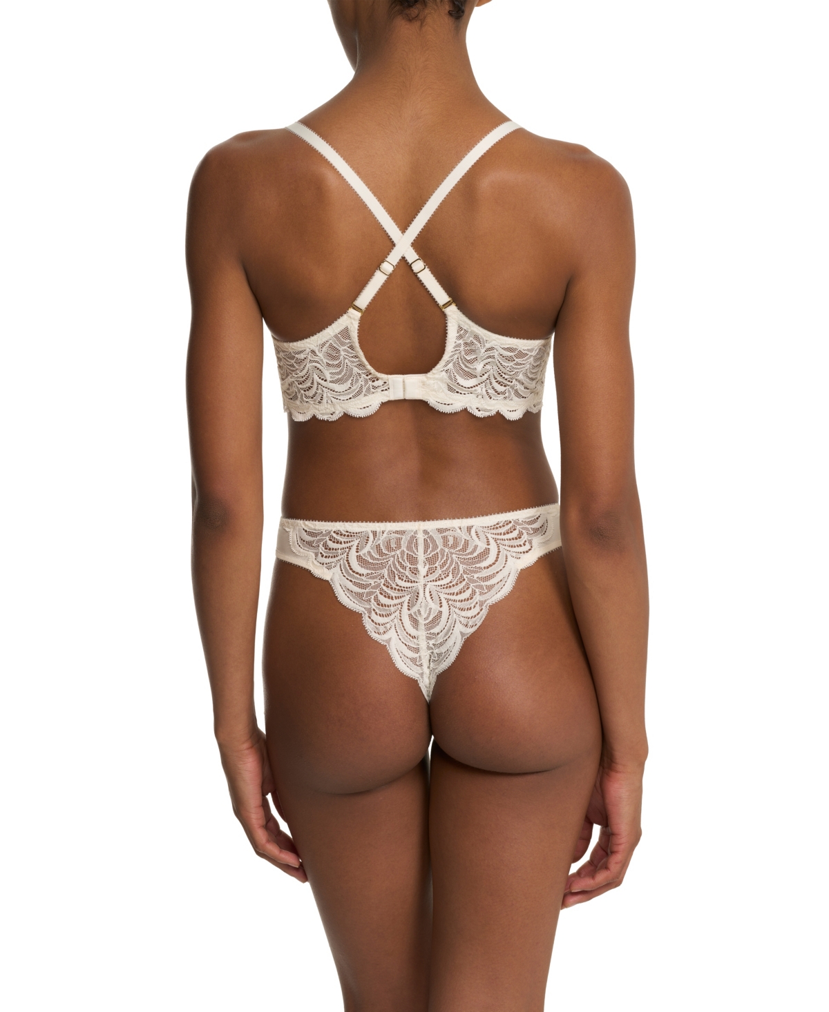 Natori Persuasion Convertible Plunge T-shirt Bra Ivory In White