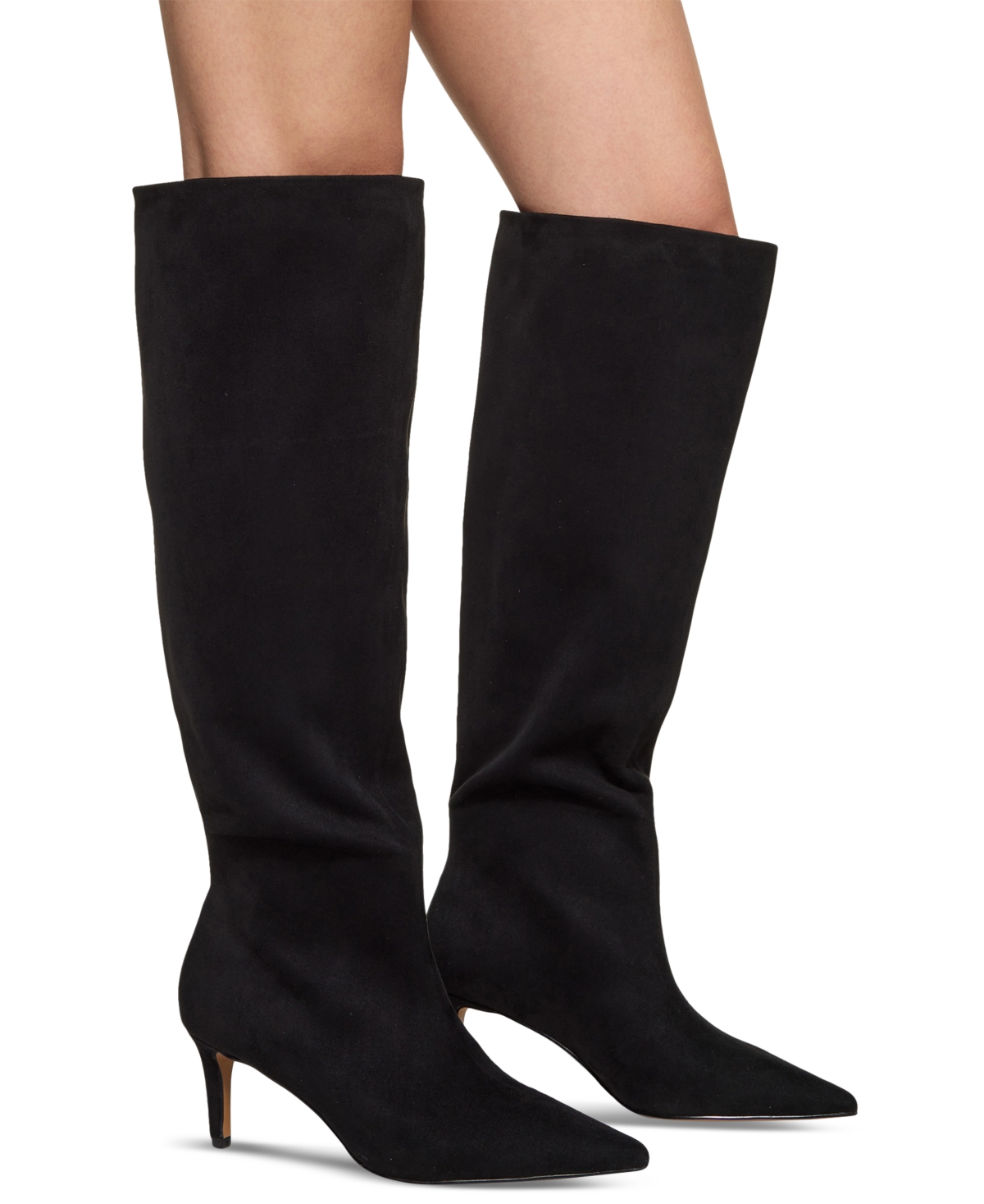 Aldo Kaylynn Pointed Toe Knee High Boot In Black