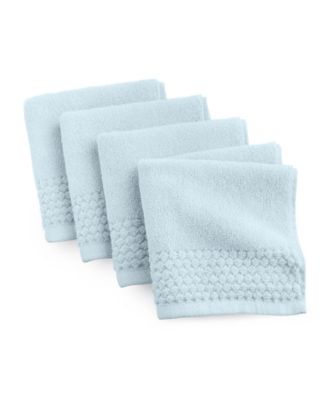 Spa 100% Cotton 4-Pack Washcloth Set, 13" x 13"